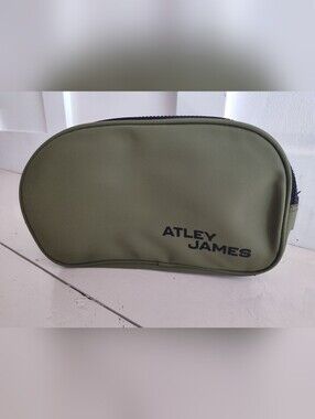 NWT Atley James Men's Harmon Olive Green Travel Toiletry Pouch Bag